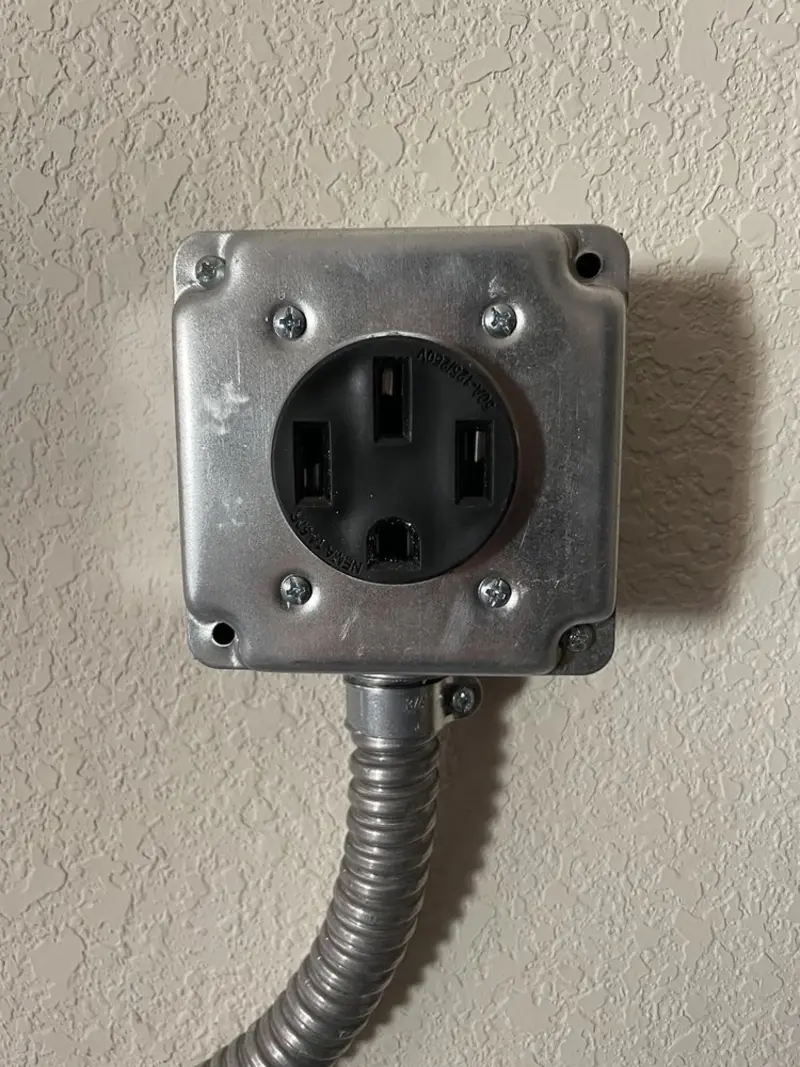 NEMA 14-50 outlet installed for Smart Home Electrical in Etna